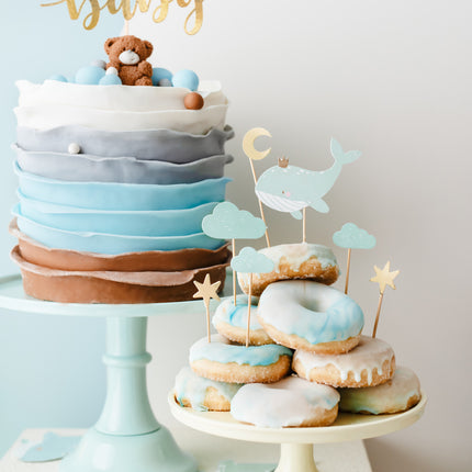 Gold Cake topper Oh Baby 25cm