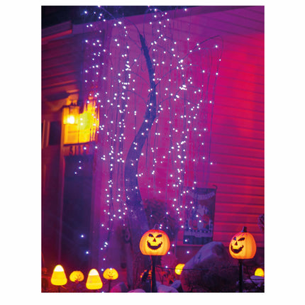 Guirnalda LED Halloween Lila 144 luces