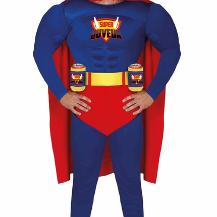Disfraz de Super Buveur Hombre