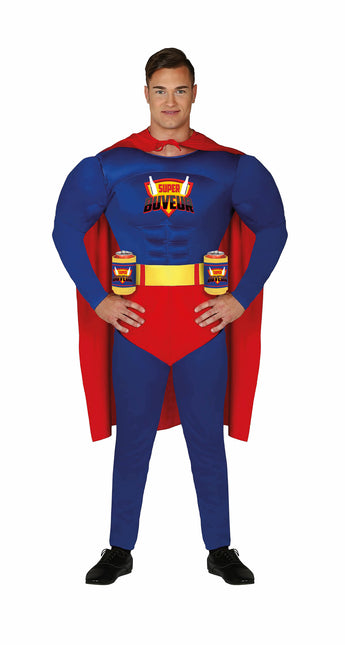 Disfraz de Super Buveur Hombre