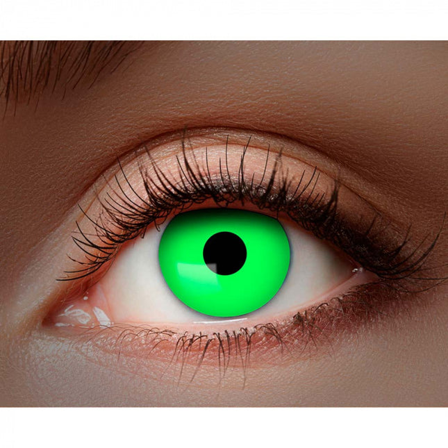 Halloween Lentes Mensuales Uv Flash Verde