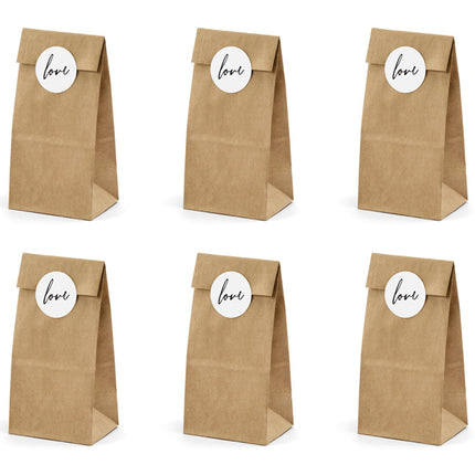 Bolsas para compartir Amor 6pcs