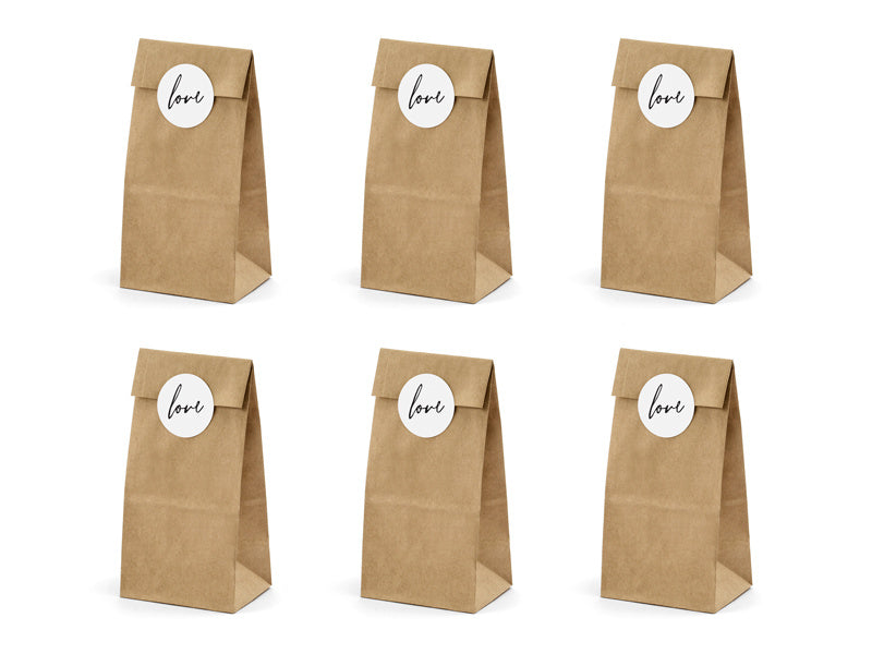 Bolsas para compartir Amor 6pcs