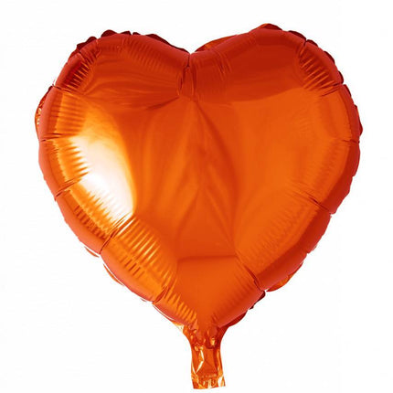 Globo de Helio Corazón Naranja 46cm vacío