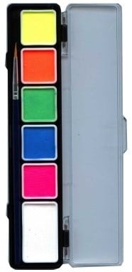 Hobby Acuarela Paleta Colores Neón 6gr + 3gr 5pcs