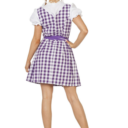Vestido Dirndl Morado Oktoberfest Damas
