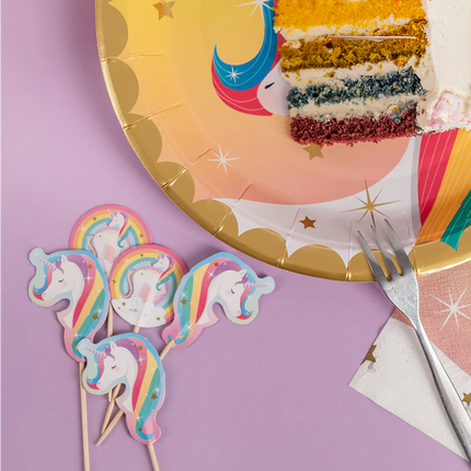 Palitos de cóctel Unicornio