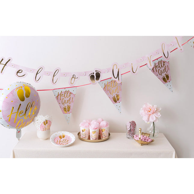 Servilletas Hello Girl Papel 33cm