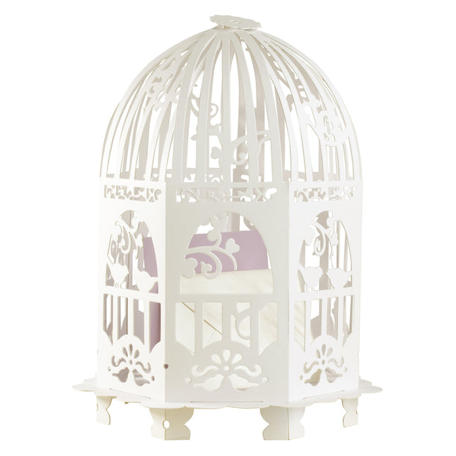 Tarjetero Beige Birdcage 33cm
