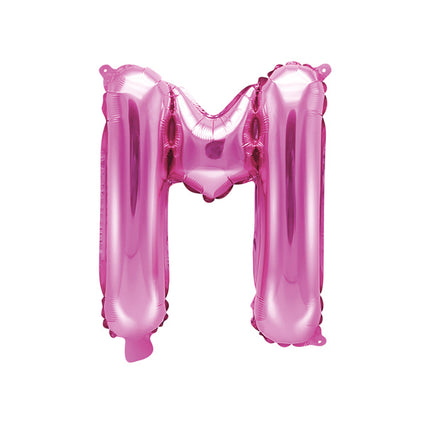 Globo Letra M Rosa Vacío 35cm