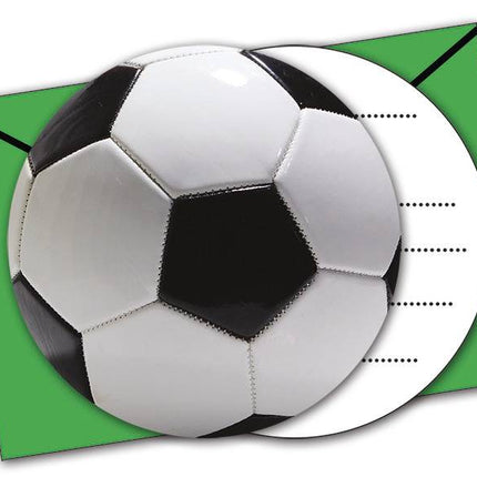 Invitaciones Fútbol Decoración 6pcs