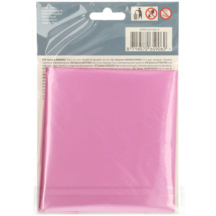 Globo Figura 6 Rosa Mate XL 86cm vacío