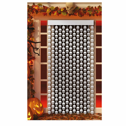 Cortina de Puerta de Halloween Calaveras 2m