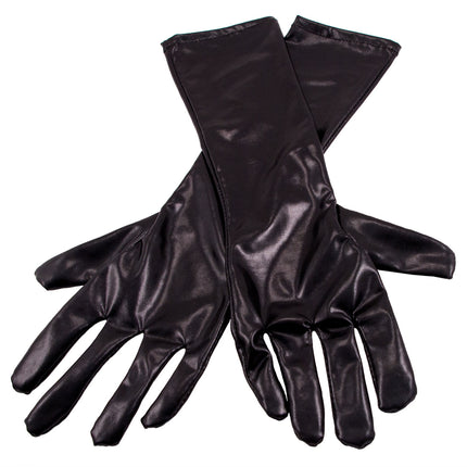 Guantes de Halloween Negro Metalizado