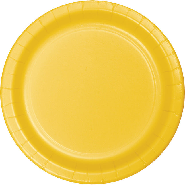 Platos Amarillos 23cm 8ud