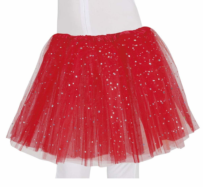 Tutú Rojo Estrellas 30cm