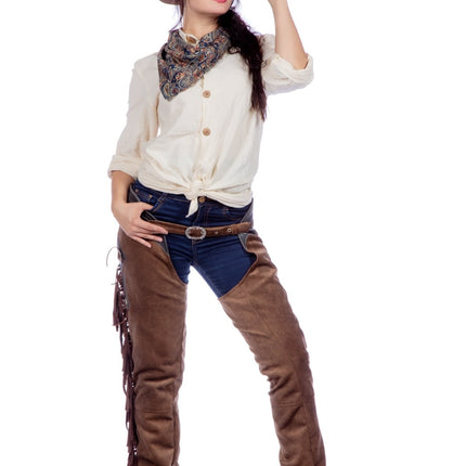 Pantalones Vaqueros Marrón Señoras