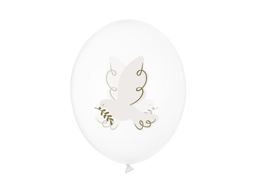 Globos Palomas 30cm 6pcs