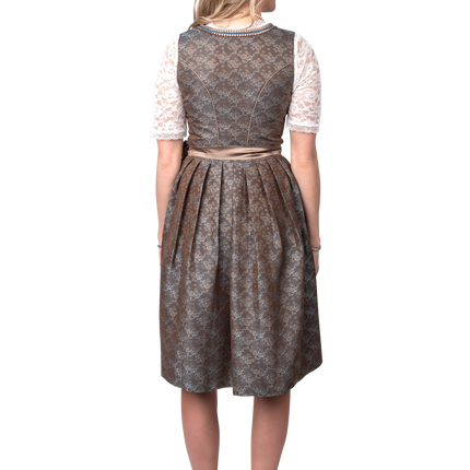 Vestido Dirndl Verde Oktoberfest Damas Jaquard
