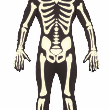 Disfraz Halloween Esqueleto Hombre Negro L