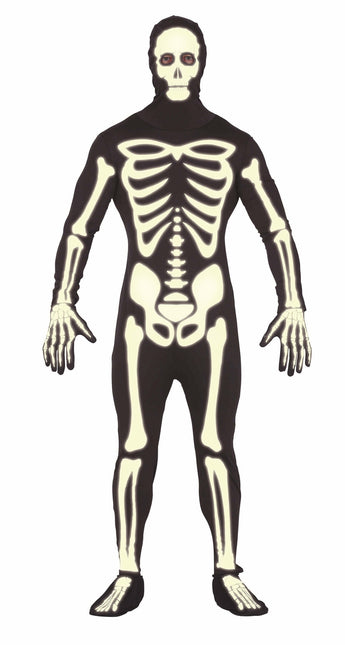 Disfraz Halloween Esqueleto Hombre Negro L