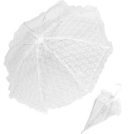 Encaje Paraguas Blanco
