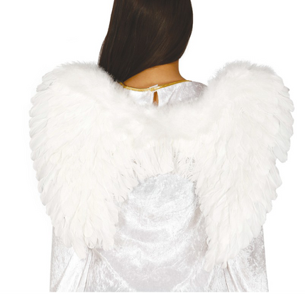 Halloween Alas de Ángel Blanco 60cm