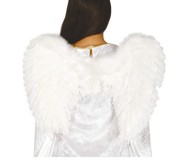 Halloween Alas de Ángel Blanco 60cm