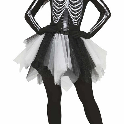 Esqueleto Vestido Halloween Señoras Negro