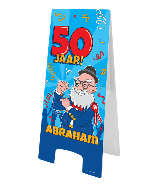 Señal de advertencia Abraham Dibujos animados 58cm