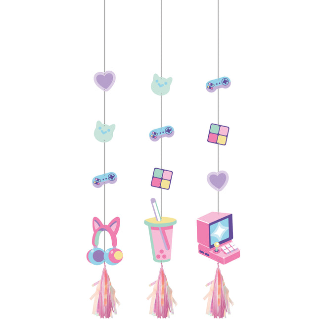Fiesta de Juegos Decoración Colgante 91cm 3pcs
