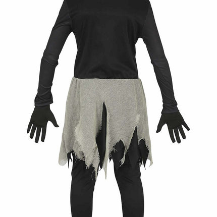Disfraz Esqueleto Halloween Niña Negro