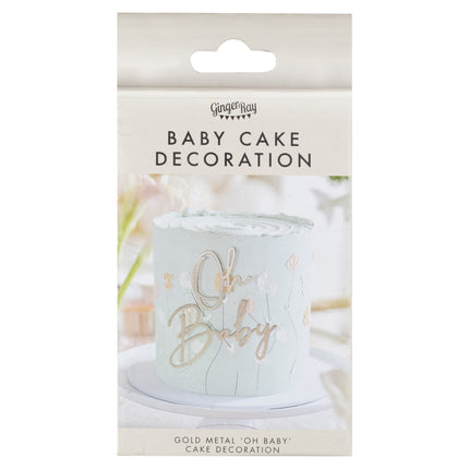 Adorno para tarta de baby shower Oh Baby