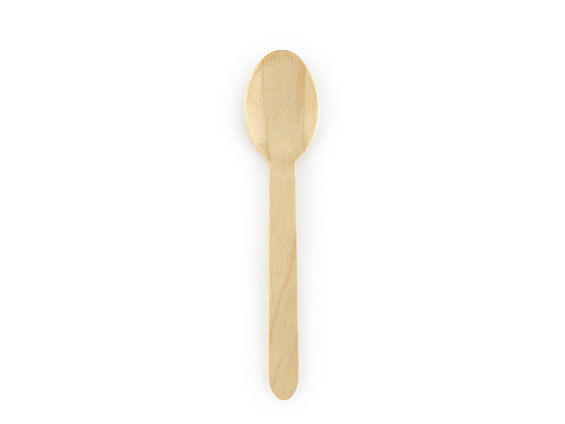 Cucharas de madera 16cm 100uds