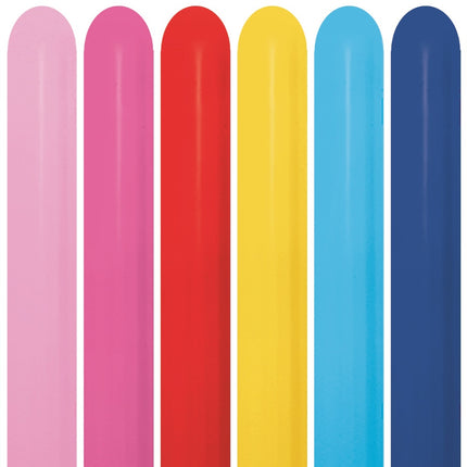 Globos de modelar Fashion Mix 7,6cm 152cm 50pcs