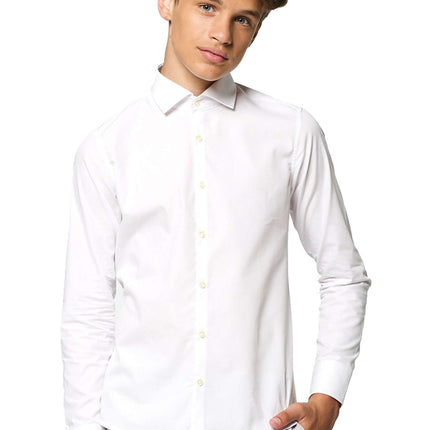 Camisa Blanca Chico Adolescente <tc>OppoSuits</tc>