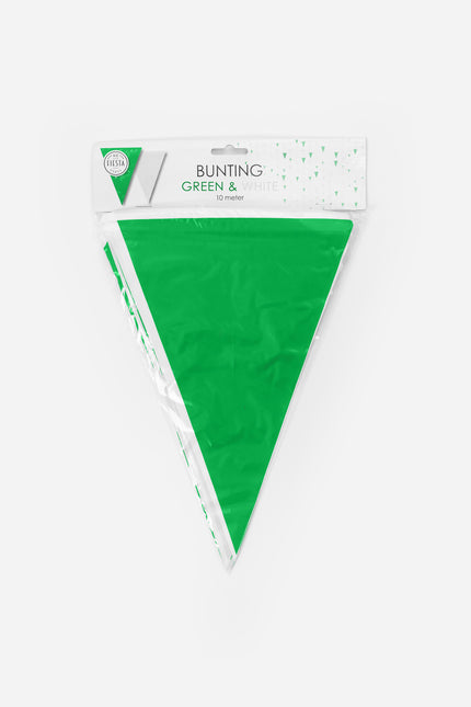 Línea de bandera verde/blanca 10 m
