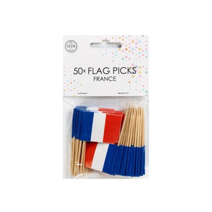 Palillos de cóctel Francia 8cm 50uds.
