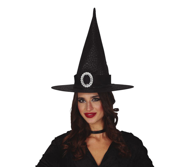 Sombrero de bruja negra de Halloween