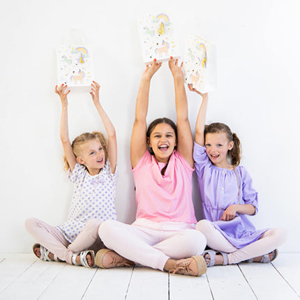 Unicornio Bolsas para Compartir Arcoiris 6pcs