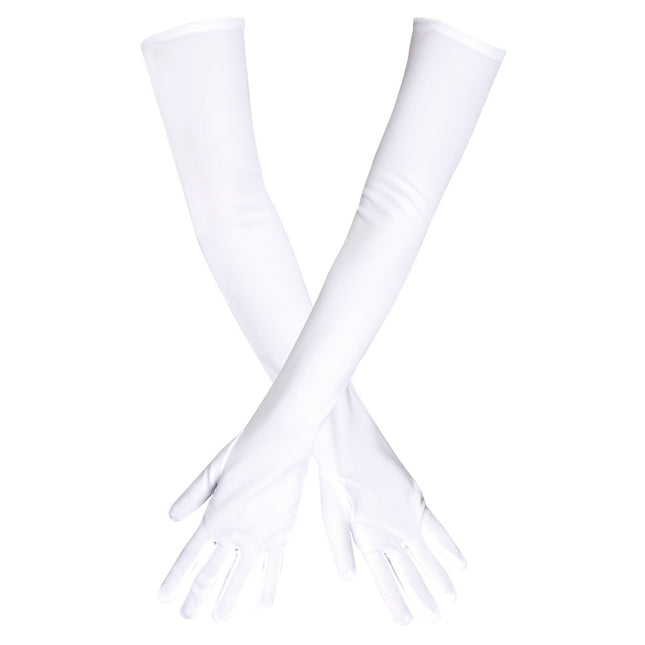 Guantes Blancos Largos 40cm