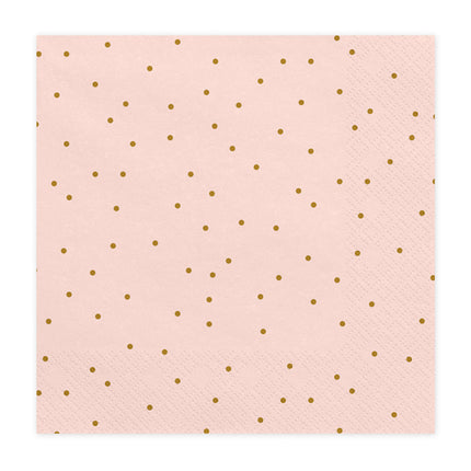 Servilletas Lunares Rosa 33cm 20pcs