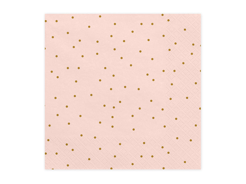Servilletas Lunares Rosa 33cm 20pcs