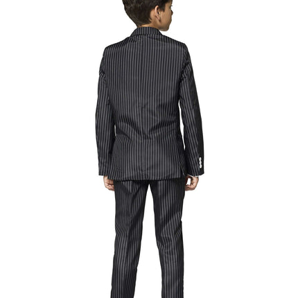 Traje negro a rayas Gangster Niño <tc>Suitmeister</tc>