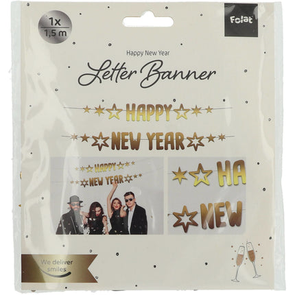 Guirnaldas de letras Feliz Año Nuevo 2pcs