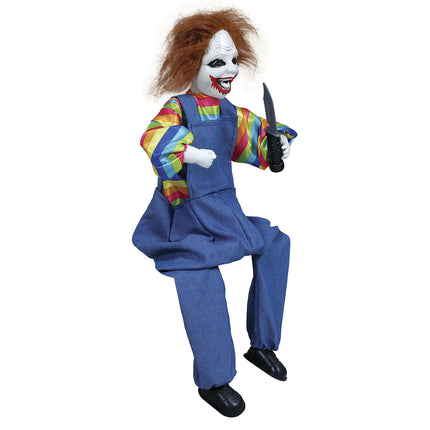 Halloween Muñeca Payaso Con Luz Y Sonido 70cm