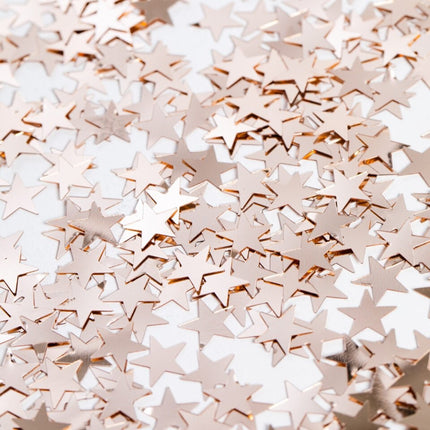Confeti de mesa Estrella Oro Rosa