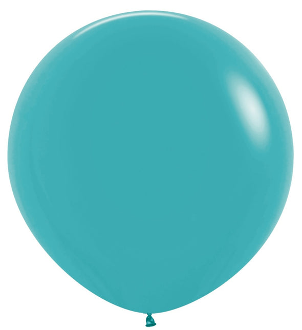 Globos Azul Caribe 91cm 2pcs
