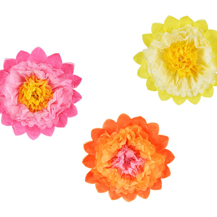 Pompones Flores 3pcs