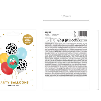 Globos Farm Mix 30cm 6pcs